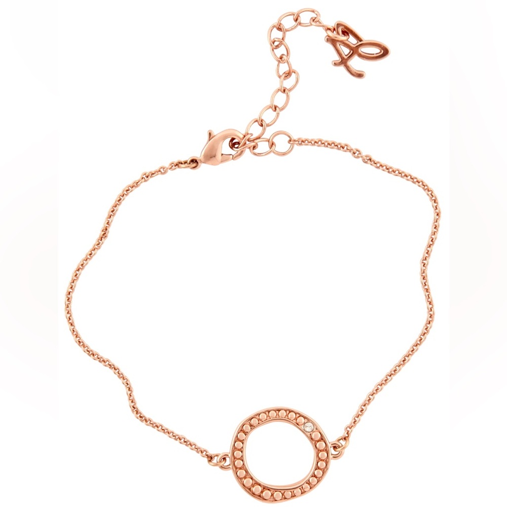 Adore by Swarovski® Organic Circle Bracelet in Rose Gold